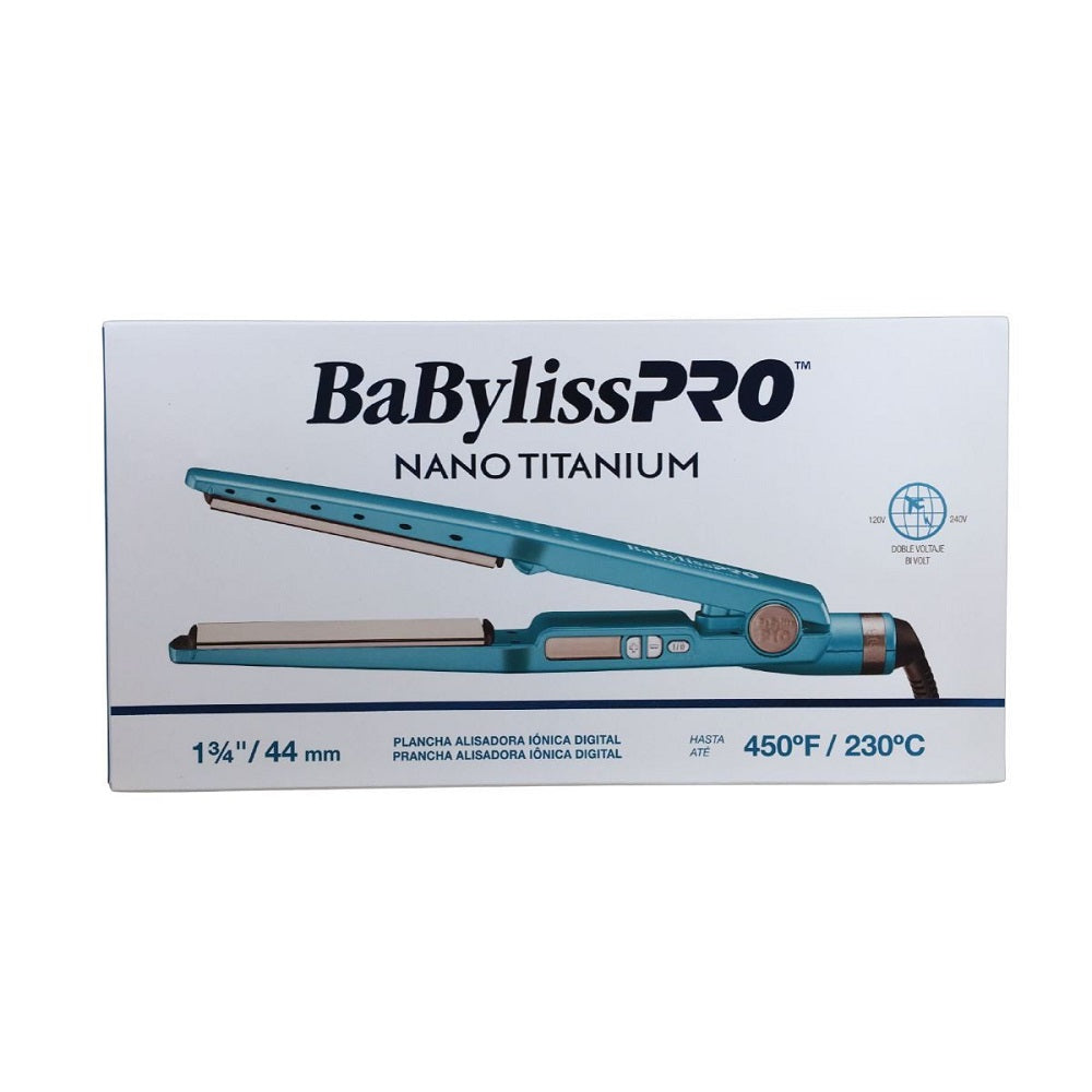 Plancha 4094 Nano Titanium Digital Azul 1 3/4" Babyliss Pro