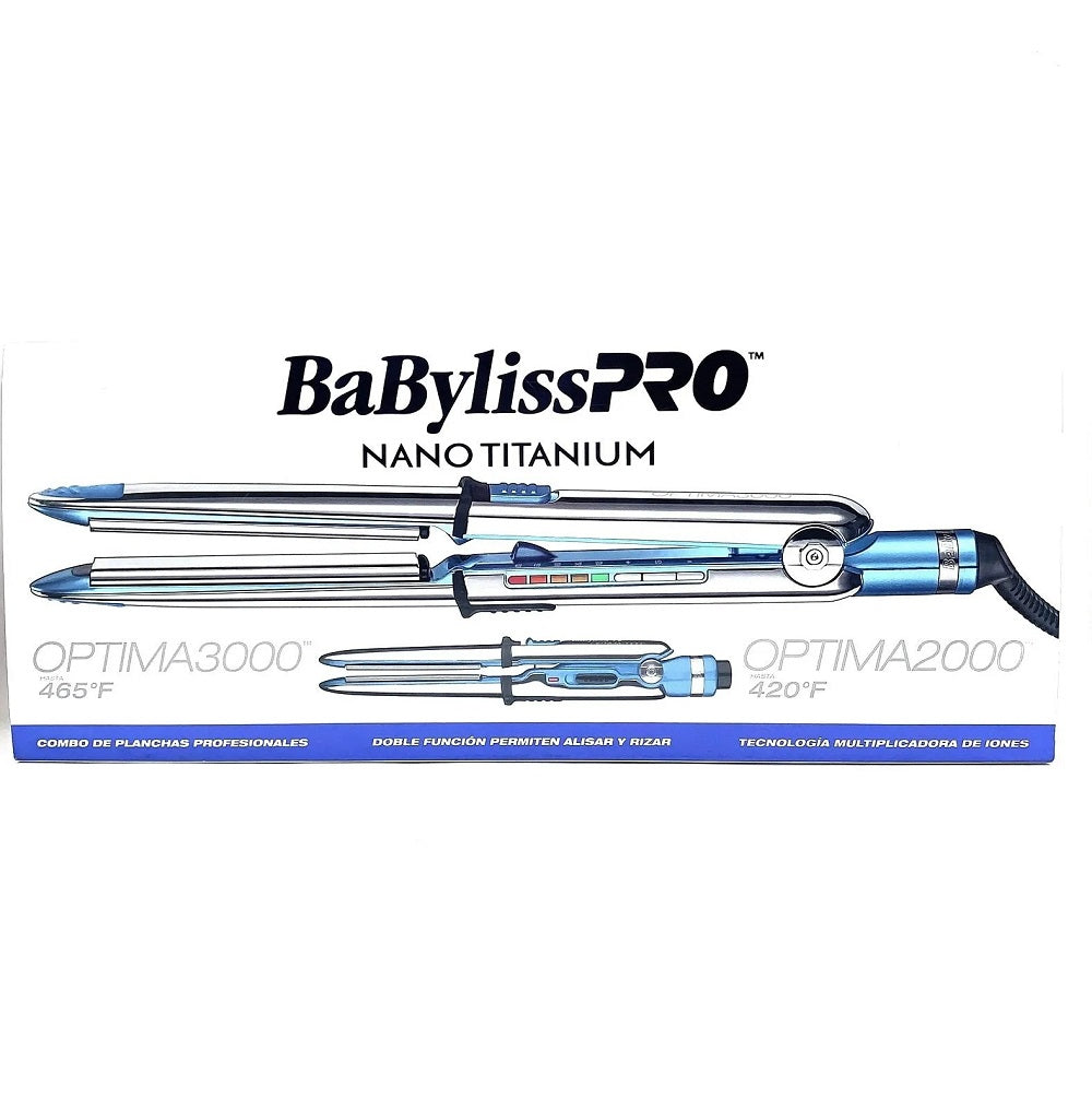 Combo Planchas Optima 3000 + Optima 2000 Babyliss Pro