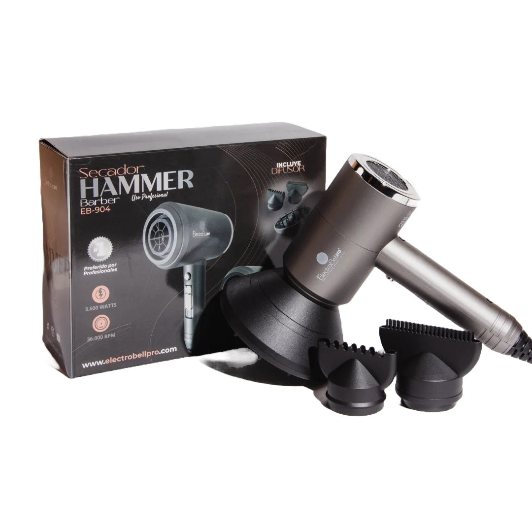 Secador Para Barberia Hammer Eb-904 Electrobell Pro